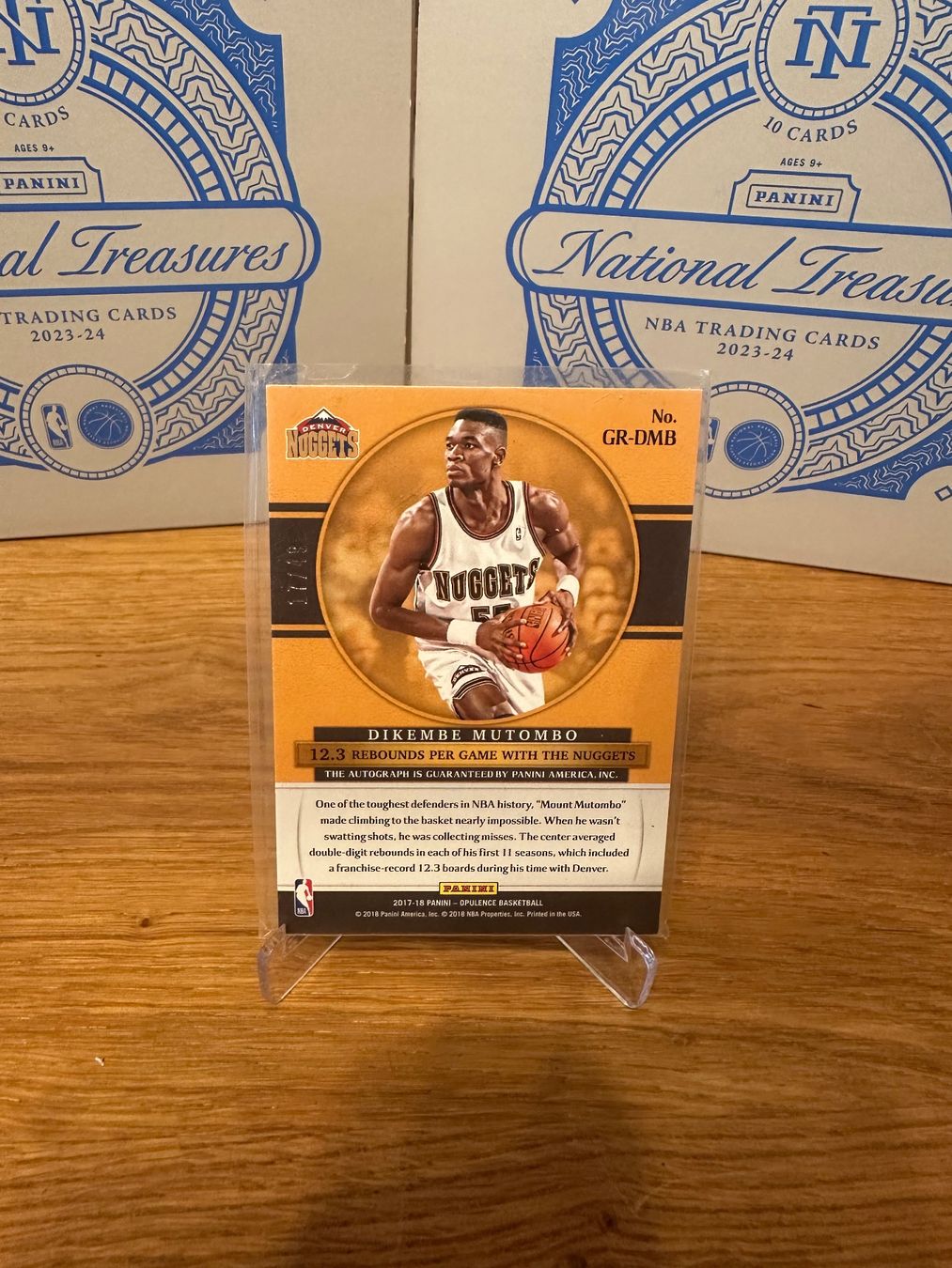 Nba Carte collezionabili: Dikembe Mutombo Gold Records auto / 49 – Usato da Vullierens venduto da Gaara04 1