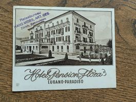 Alter Prospekt / Hotel Pension Flora Lugano Paradiso - 1930