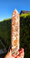 Mexikanischer Achat Obelisk mit wunderschöner Bänderung ✨🤎