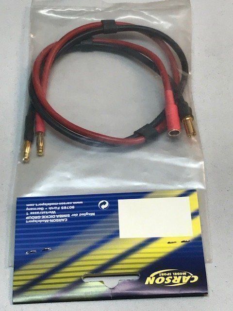 Tamiya Modellismo RC: Ladekabel mit Goldkontakten 5,5mm – Nuovo e nell'imballaggio originale da Buchs ZH venduto da rc-indoorbahn 1