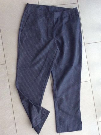 H&M 7/8-HOSE GR.40/M dkl‘blau/silber edel