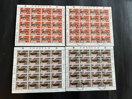 Färöer 1989 CEPT 4x Kleinbogen ⦿ und ** (R697)