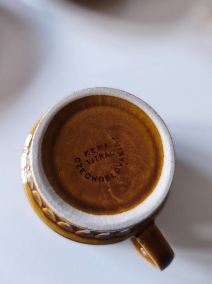 Geschirrsets: Mid Century Kaffeeservice Tee Set Kera Vitral Czechoslovakia – Gebraucht aus Toffen von Immo-Erben 3