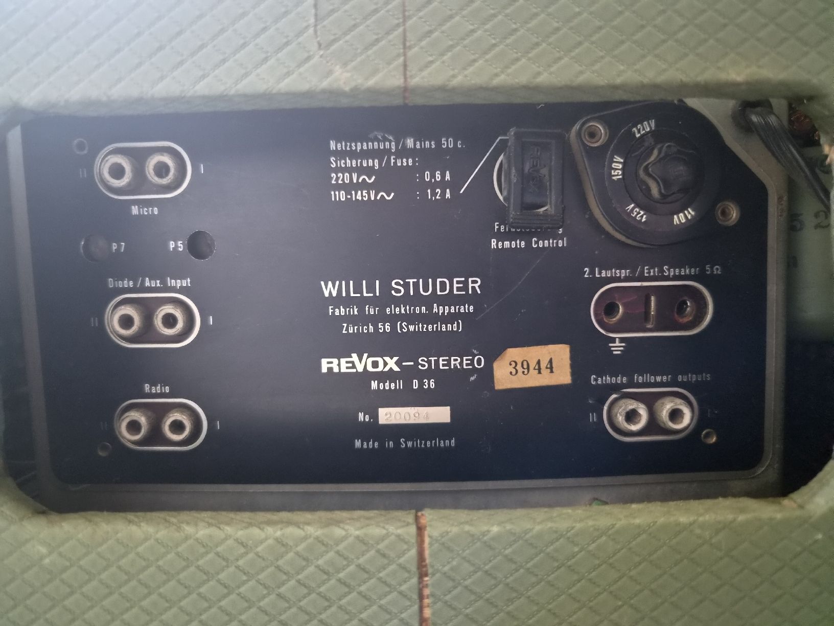 Revox Bandmaschinen: Revox d36  – Gebraucht aus Genève von tho_7bgr 3