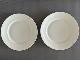 2 Teller Porzellan Rosenthal weiss