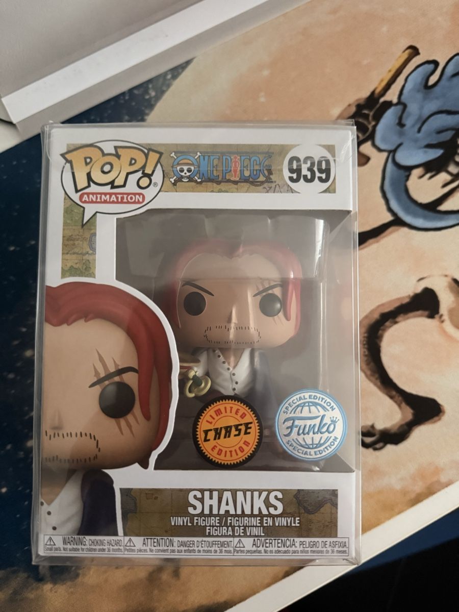 Funko Statuette: Funko Pop One Piece Shanks Chase – Nuovo e nell'imballaggio originale da Luzern venduto da cha_2x2f