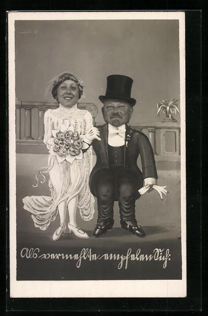 Cartoline postali: Fotomontage Als vermaehlte empfehlen sic – Usato da Berlin venduto da bartko-reher