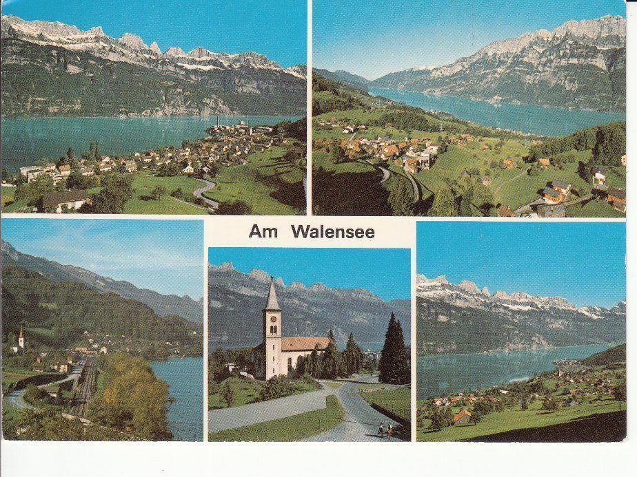 Ansichtskarten: Walensee ca. 1970 – Gebraucht aus Bürglen TG von StampGraf