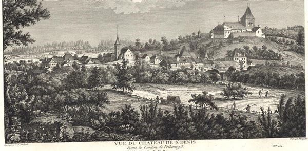 Incisioni: Chatel St. Denis Kupferstich 1780 – Usato da Rafz venduto da Helvet32 1