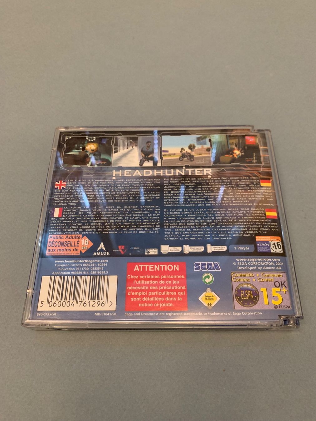 Sega Giochi: Dreamcast / Headhunter – Usato da Kölliken venduto da sergesellsretro 1