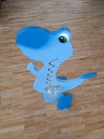 Spielzeug Dinosaurier blau mit Kugelbahn für Kinder