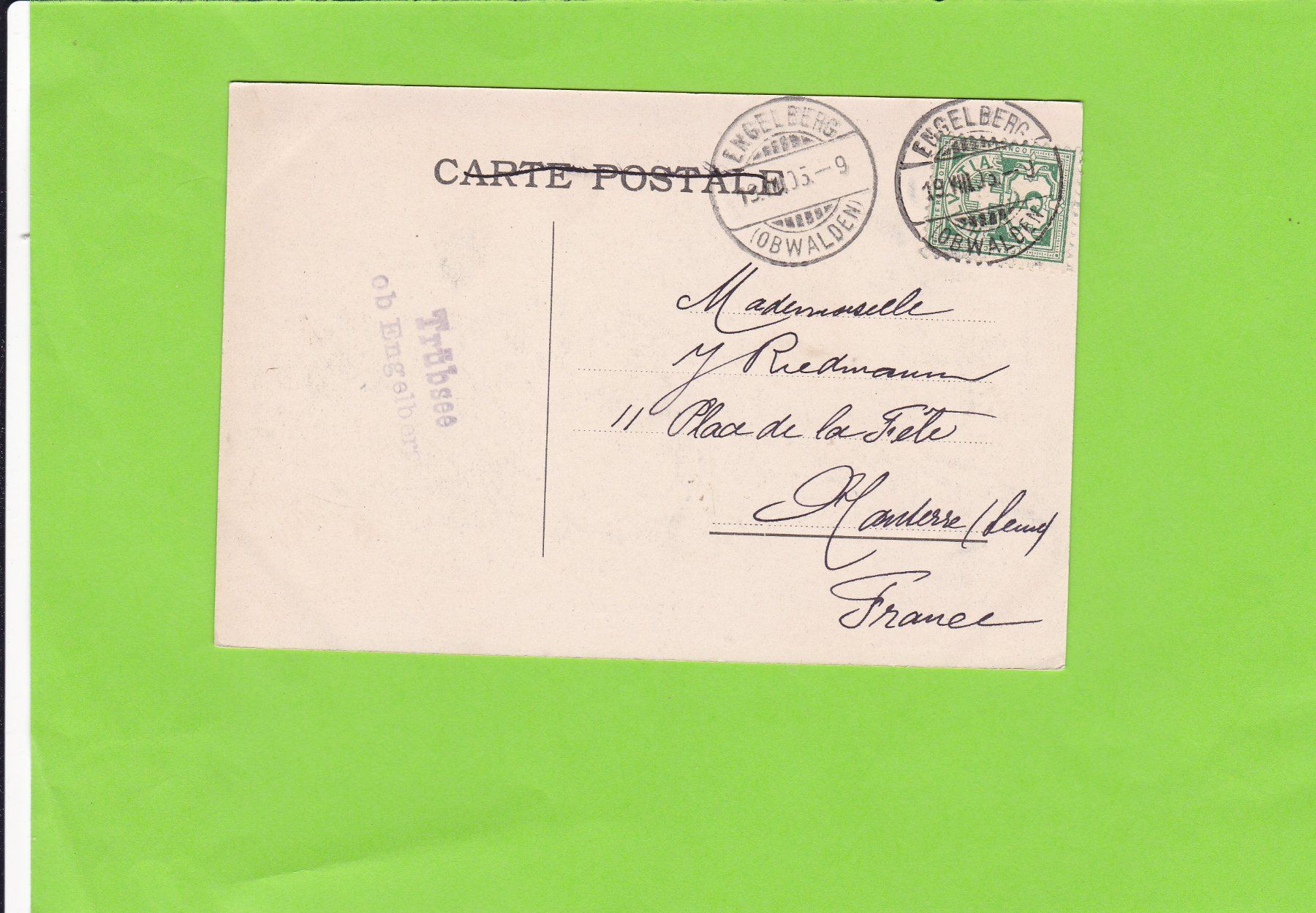 Cartoline postali: Hotel Trübsee mit Titlis – Usato da St. Peterzell venduto da neckertal 1