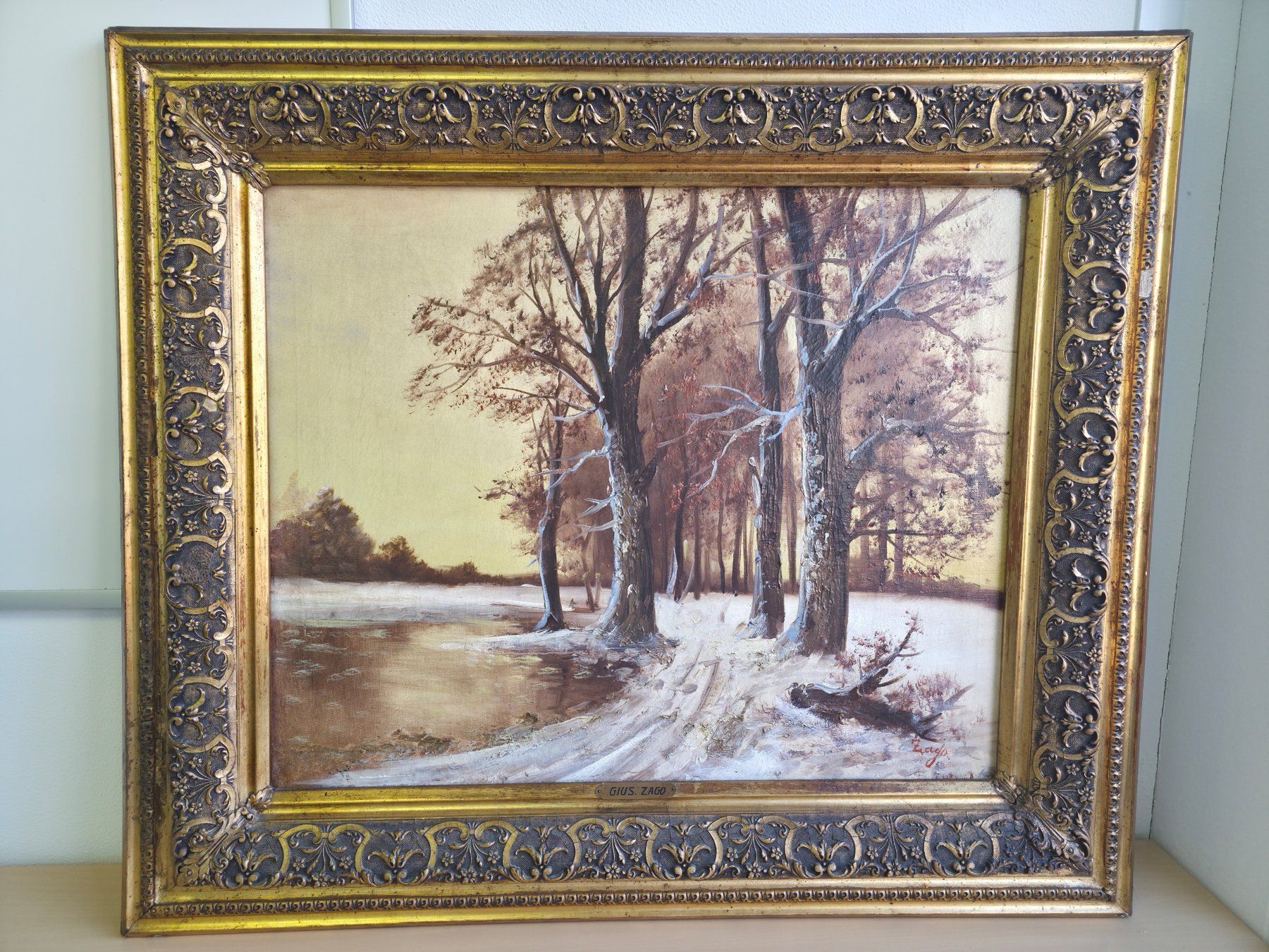 Dipinti: Ölgemälde von Giuseppe Zago 1881-1947 – Usato da Dietlikon venduto da litisop 1