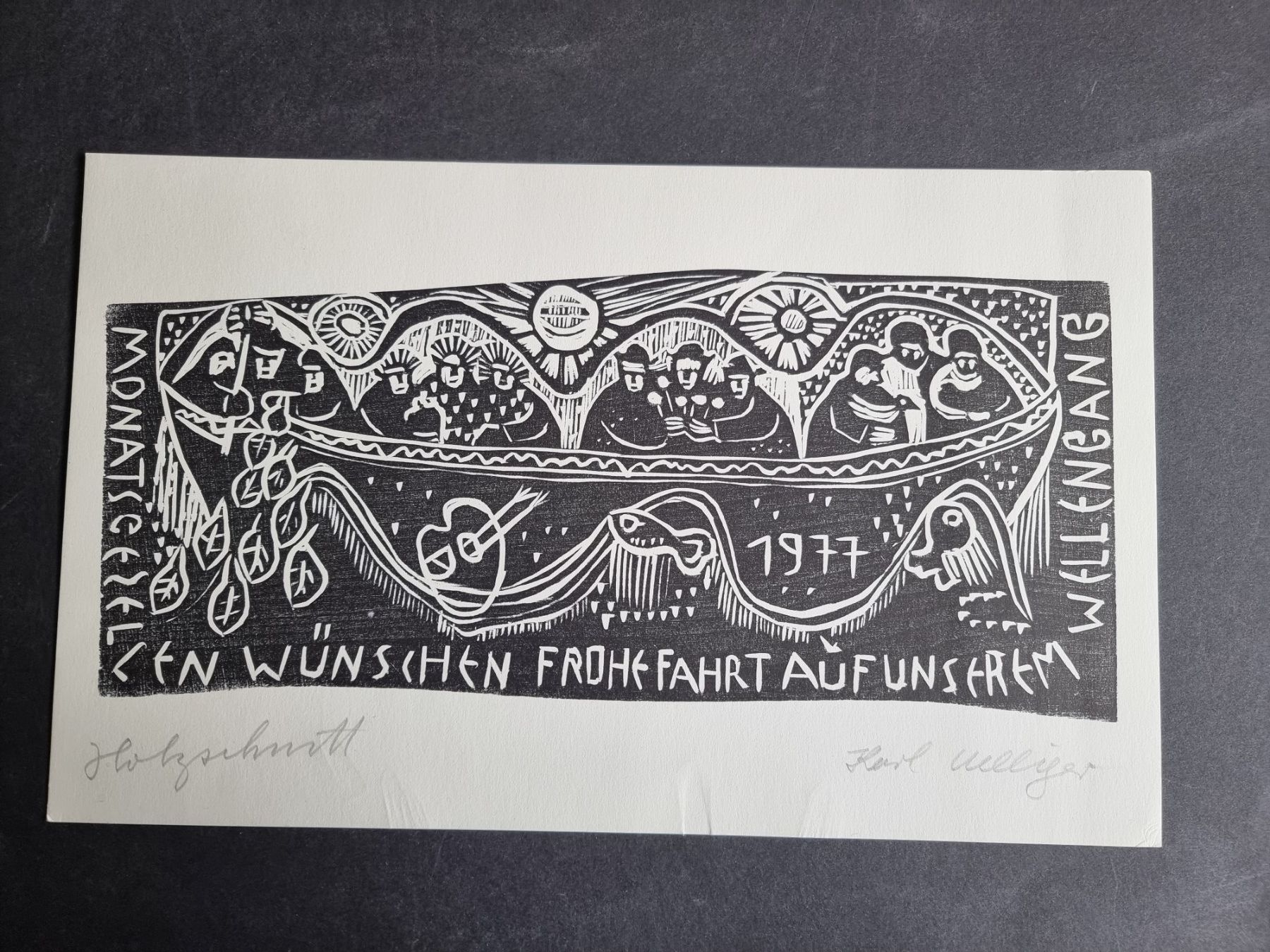 Xilografie: KARL ULLIGER HOLZSCHNITT SIGNIERT NUMMERIERT – Usato da Gersau venduto da grafik-kunst 1