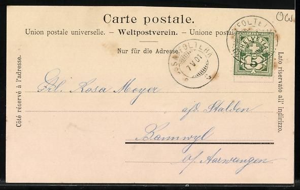 Cartoline postali: Melchthal, Gesamtansicht, Arnold von Mel – Usato da Berlin venduto da bartko-reher 1