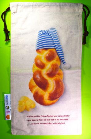 BROTBEUTEL BAUMWOLLE / 24 CM X 45 CM / NEU !