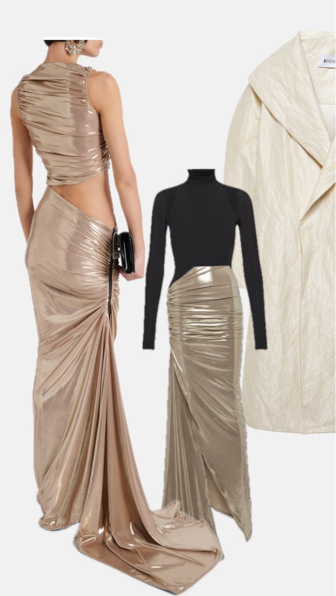 Vestiti: Maticevski long golden dress – Nuovo (secondo la descrizione) da Genève venduto da val_rp9x 8