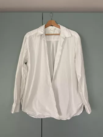 H&M Damen Hemd weiss Baumwolle Grösse 42