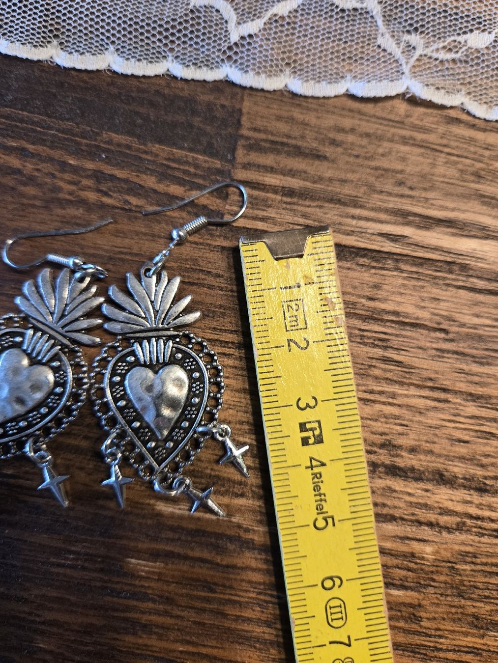 Boucles d'oreille: Flammende Herz-Ohrringe in Silber – Neuf (Voir description) à Dübendorf par Timulka 1