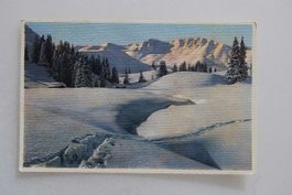 AK Schneelandschaft am Hahnenmoospass 1934