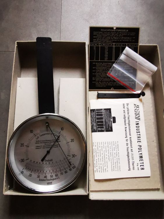 Haenni Hygrometer/Thermometer - Neu/Ovp - Vintage! (Neu und ...