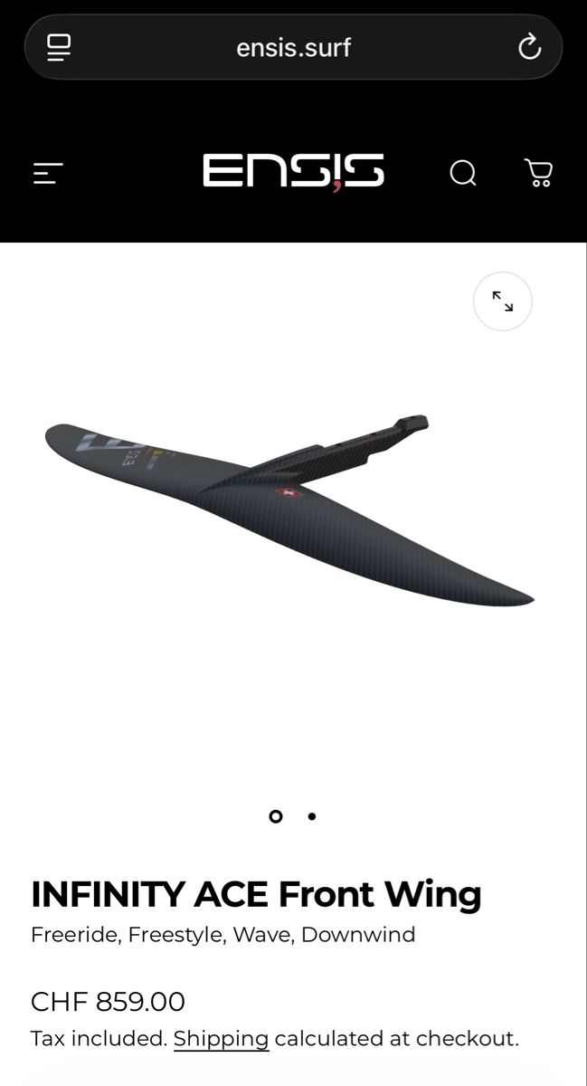 Aquilone: Ensis Foil FrontWing Infinity ACE 1140 – Nuovo (secondo la descrizione) da Oberwil-Lieli venduto da Cobra808