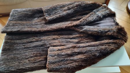 veste en véritable fourrure