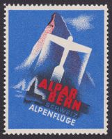 Flugspende Vignette 1927.6A ALPAR BERN BE, deutscher Text