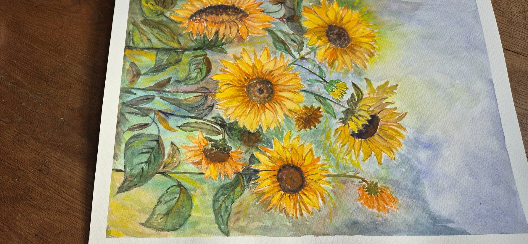 Tableaux: Sonnenblumen aquarel – Neuf (Voir description) à Ebikon par vij_fg72 1