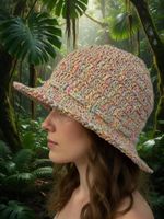 Cooler Raffia-Sonnenhut