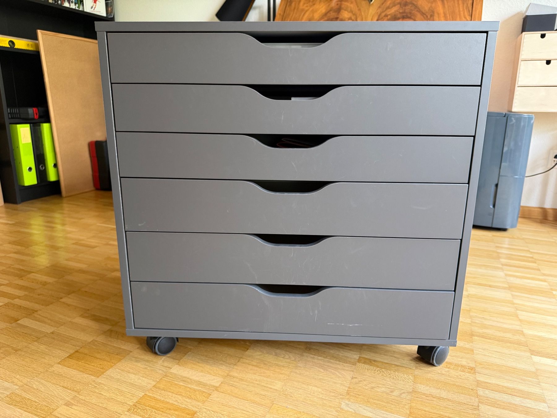 Ikea Banconi: 6-Drawer Storage Unit Grey Mobile Used – Usato da Muttenz venduto da don_5tky 1