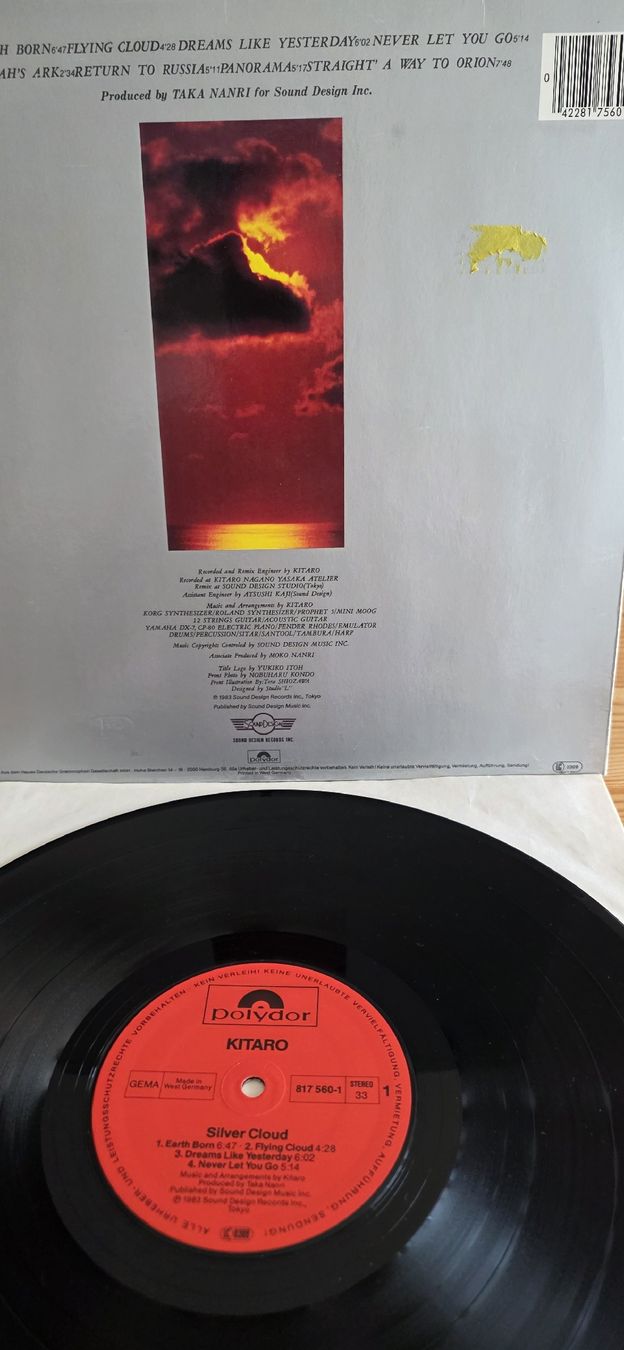 Schallplatten:  Kitaro Silver Cloud Polydor 1983 G,G – Gebraucht aus Yvonand von RF-VINYL 2