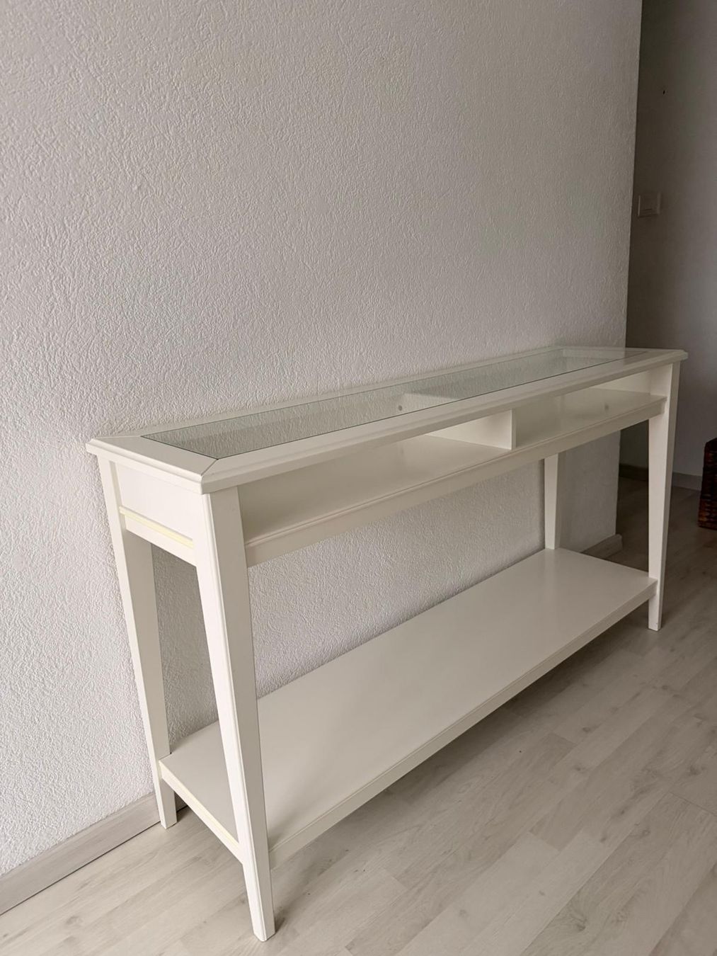 Ikea Cassettiere: Weisser Konsolentisch mit Glasplatte - IKEA LIATORP – Usato da glattbrugg venduto da melisa13 1