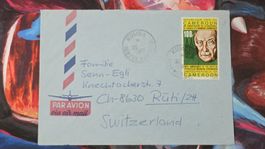 CL32 Enveloppe + Timbre Cameroun 1977