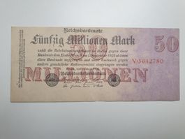 🇩🇪 Germany Weimar hyperinflation 50 Million Mark 1923