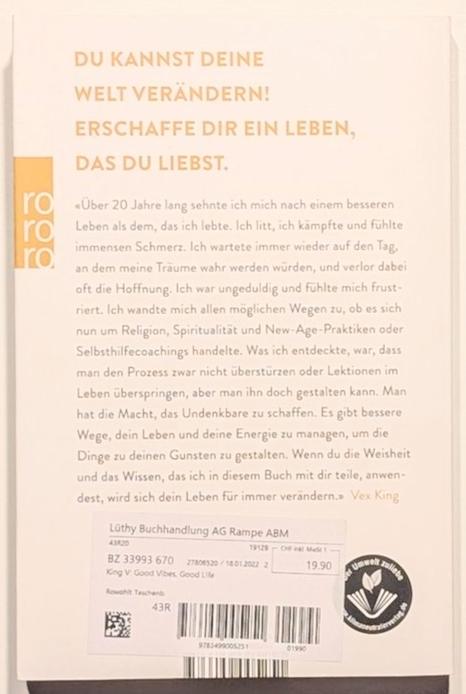 Bücher: Good Vibes, Good Life - Vex King – Neu (gemäss Beschreibung) aus Wängi von ABIZONE-86 1