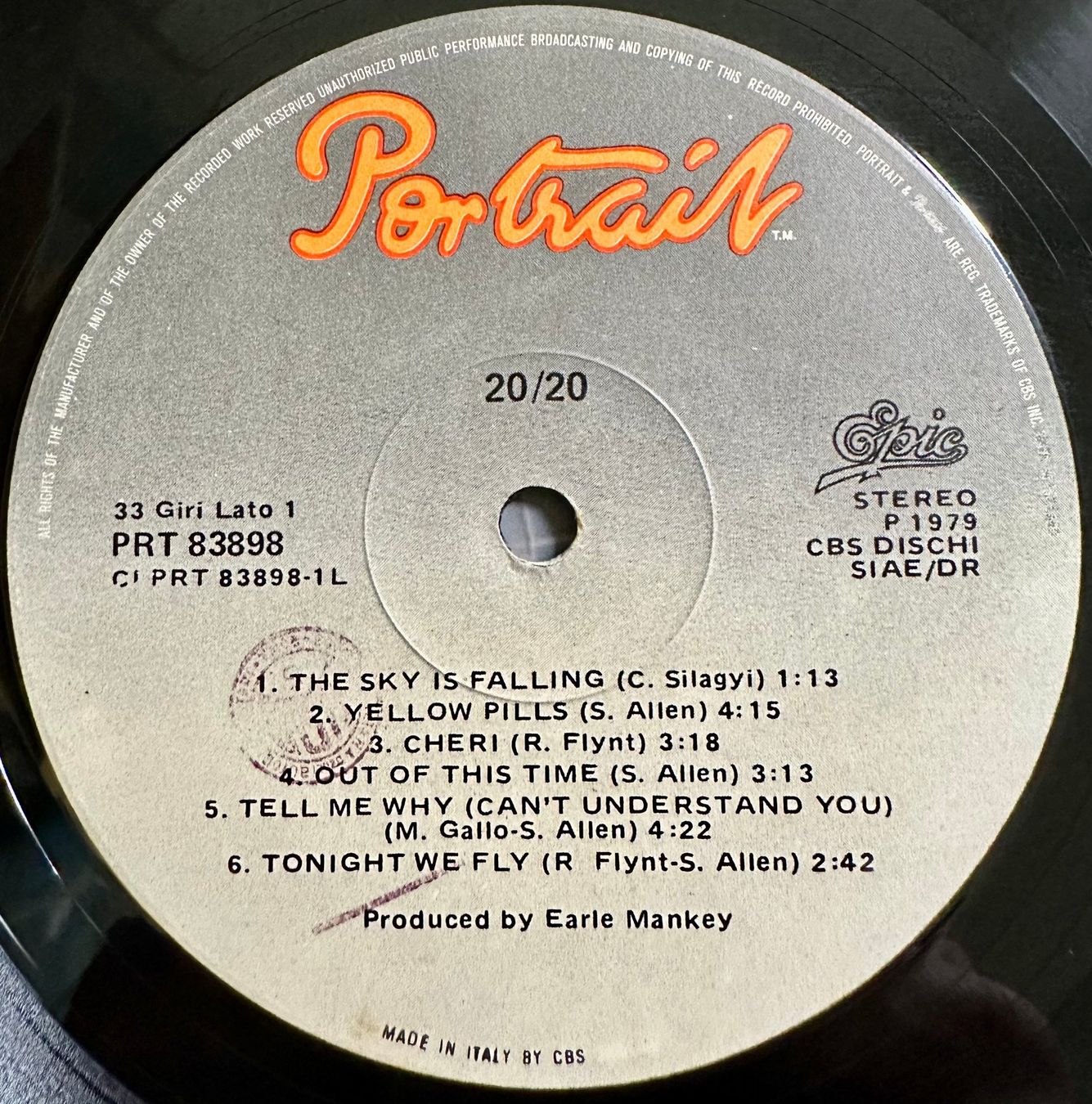Dischi in vinile: 20/20 - 20/20 // LP: VG+; Sleeve: VG+ – Usato da Zürich venduto da saltbee 2