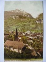 AK  Meiringen mit Well- und Wetterhorn