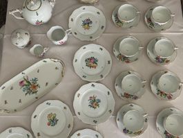 Herend Hungary "Bunch of Tulip" Kaffee-Set handpainted 10 P.