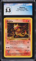 1999 Pokemon Fossil Magmar #39 CGC 5.5 EX+