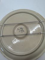 Handbemalter Keramik-Wandteller signiert A-64 – Vintage