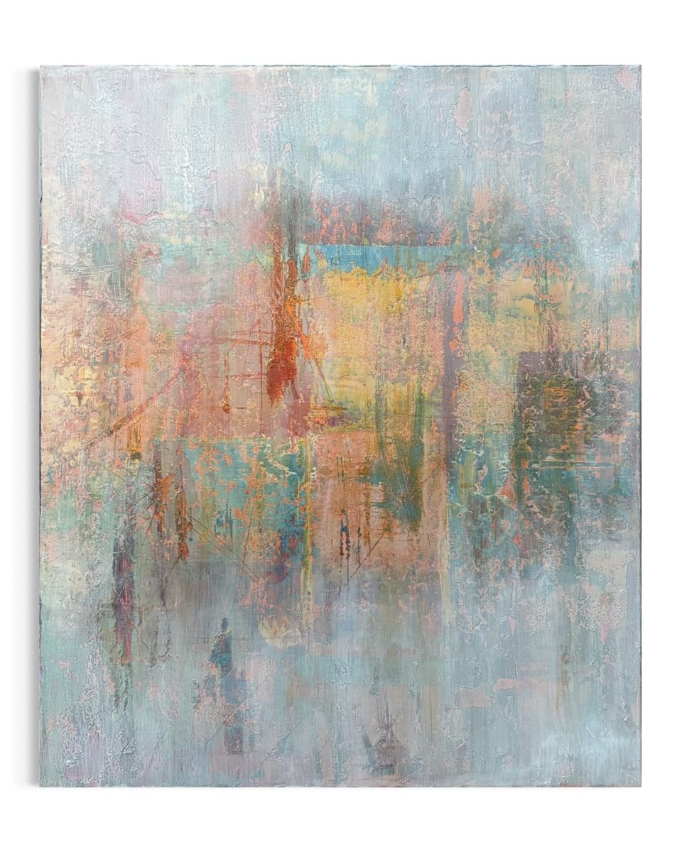 Dipinti: Orginal abstraktes Acrylbild, 60x50 cm, hell/bunt – Nuovo e nell'imballaggio originale da Kirchlindach venduto da GeibKeller