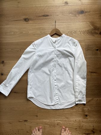 Hugo Boss Orange Bluse M weiss – Relaxed Fit - NP CHF 200