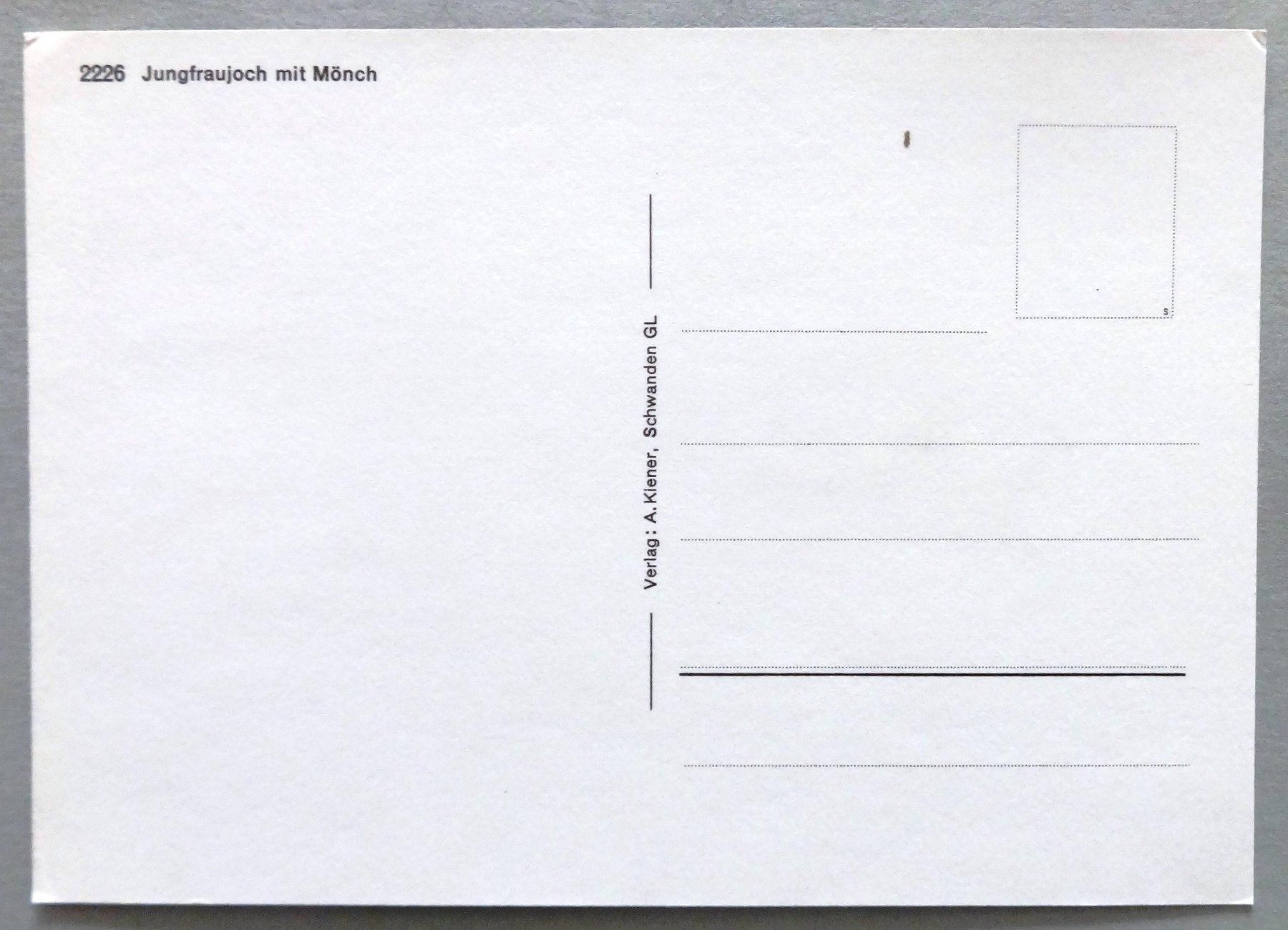 Cartes postales: Jungfraujoch mit Mönch – D'occasion à Fétigny par Billy2miny 1