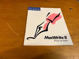 Prise en main de Mac Write II EO en français 1989