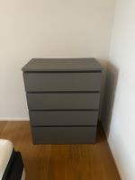 Kommode grau mit vier Schubladen (IKEA), guter Zustand