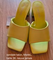 Sandales à talons Monki jaune fluo états neuves