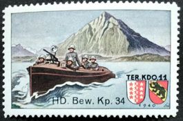 HD-Bewachungs Kp 34 Ter Kdo 11, blau, 2.WK, Wi HD-Bew 77