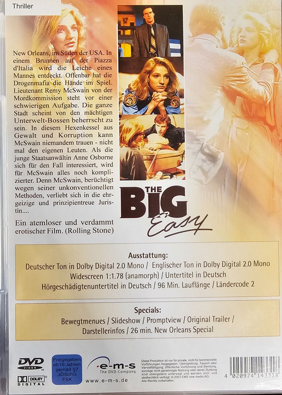 Tutti i DVDs: The Big Easy – Usato da Wahlen b. Laufen venduto da Cg10 1