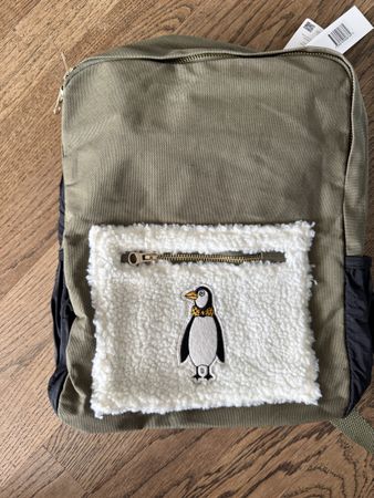 Rucksack Mini Rodini Pinguin grün neu mit Etikett
